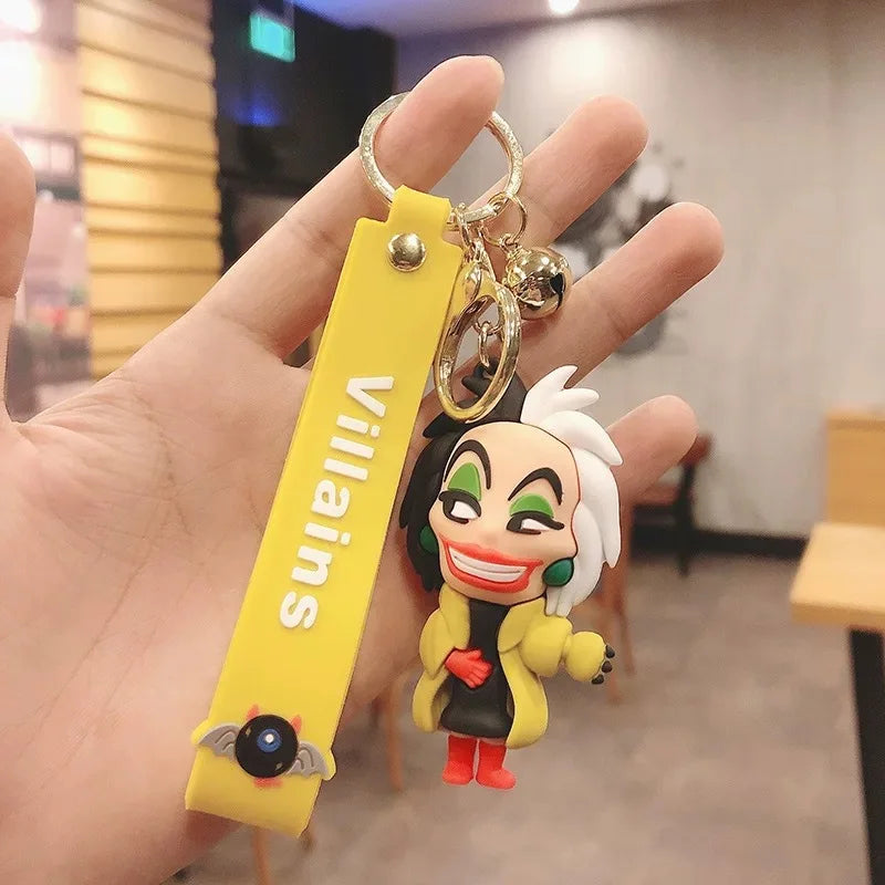 Cartoon Anime Disney Keychain Mickey Mouse Minnie Lilo &amp; Stitch Keyring Key Chain Car Pendant Kids Toys Gifts Wholesale