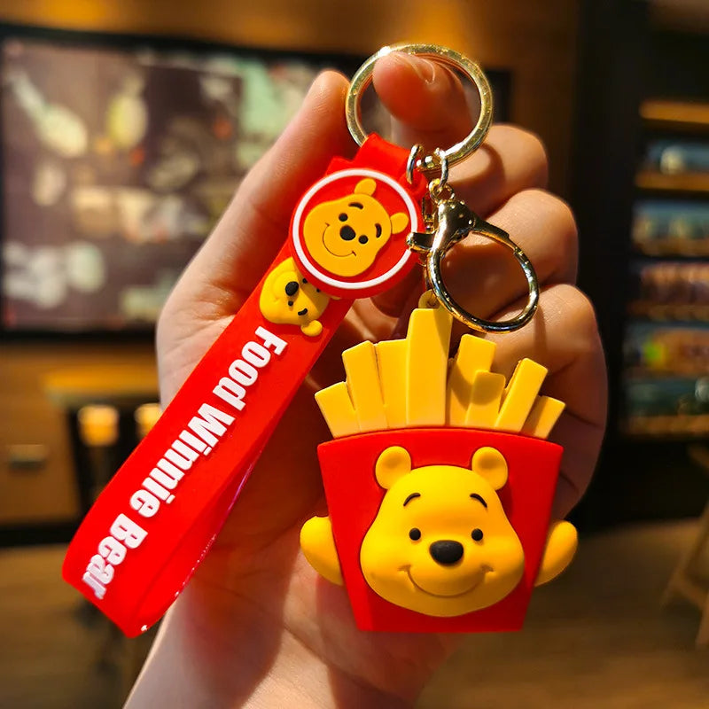 Cartoon Anime Disney Keychain Mickey Mouse Minnie Lilo &amp; Stitch New Keyring Key Chain Car Pendant Kids Toys Gifts Wholesale