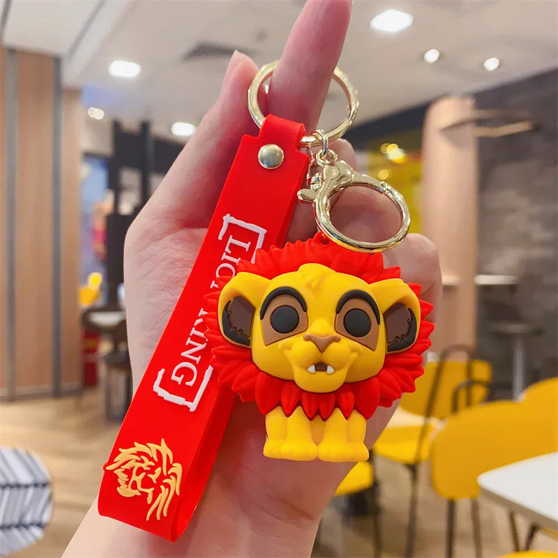 Cartoon Anime Disney Keychain Mickey Mouse Minnie Lilo &amp; Stitch Keyring Key Chain Car Pendant Kids Toys Gifts Wholesale