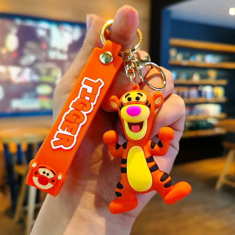 Cartoon Anime Disney Keychain Mickey Mouse Minnie Lilo &amp; Stitch New Keyring Key Chain Car Pendant Kids Toys Gifts Wholesale