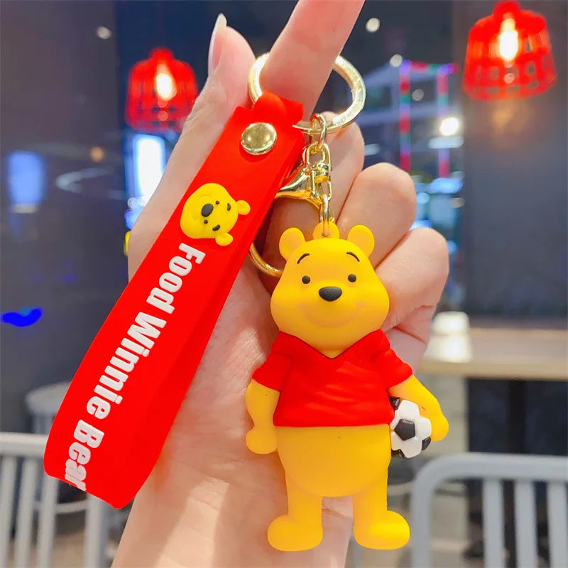 Cartoon Anime Disney Keychain Mickey Mouse Minnie Lilo &amp; Stitch New Keyring Key Chain Car Pendant Kids Toys Gifts Wholesale