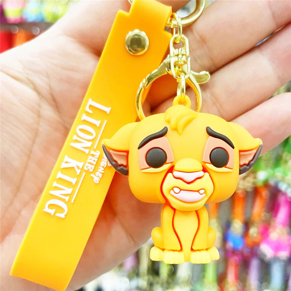 Cartoon Anime Disney Keychain Mickey Mouse Minnie Lilo &amp; Stitch New Keyring Key Chain Car Pendant Kids Toys Gifts Wholesale