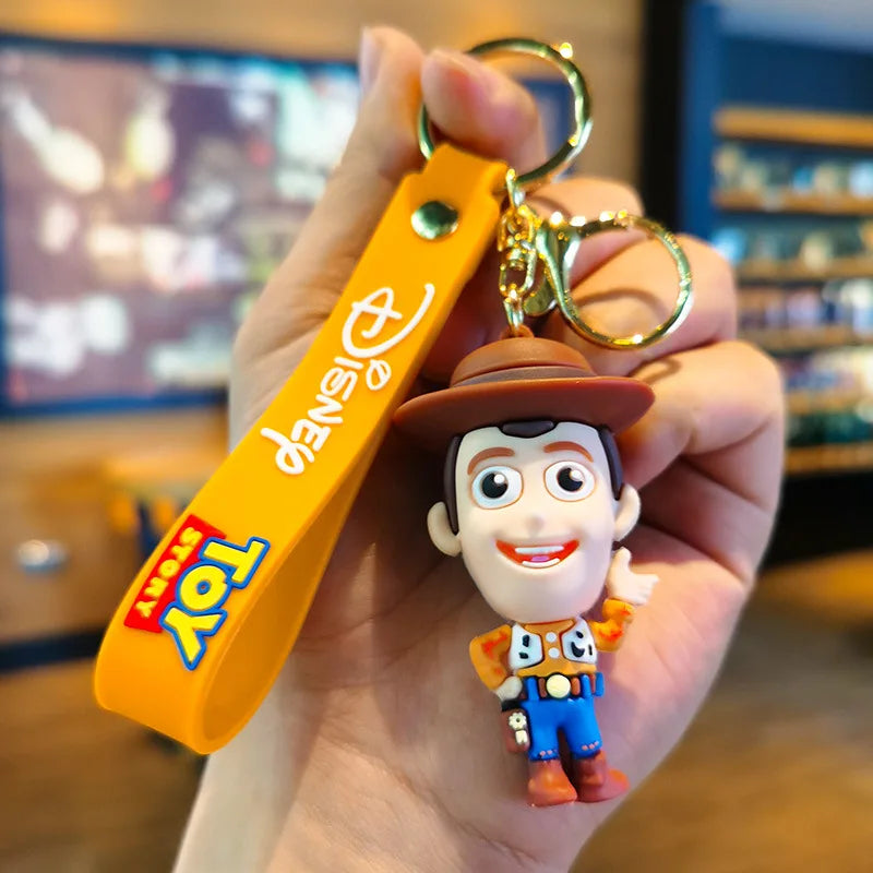 Cartoon Anime Disney Keychain Mickey Mouse Minnie Lilo &amp; Stitch New Keyring Key Chain Car Pendant Kids Toys Gifts Wholesale