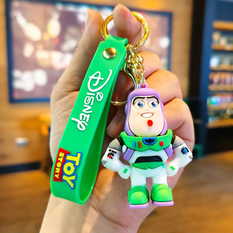 Cartoon Anime Disney Keychain Mickey Mouse Minnie Lilo &amp; Stitch New Keyring Key Chain Car Pendant Kids Toys Gifts Wholesale