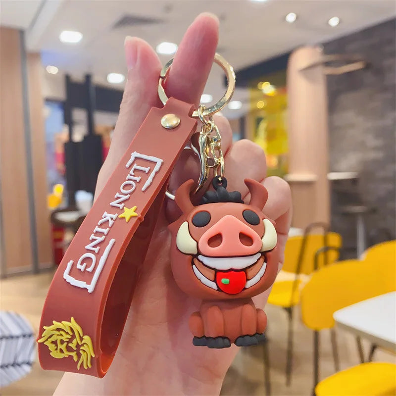 Cartoon Anime Disney Keychain Mickey Mouse Minnie Lilo &amp; Stitch Keyring Key Chain Car Pendant Kids Toys Gifts Wholesale