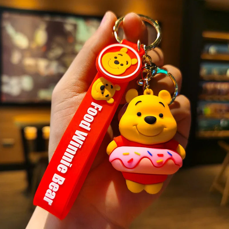 Cartoon Anime Disney Keychain Mickey Mouse Minnie Lilo &amp; Stitch New Keyring Key Chain Car Pendant Kids Toys Gifts Wholesale