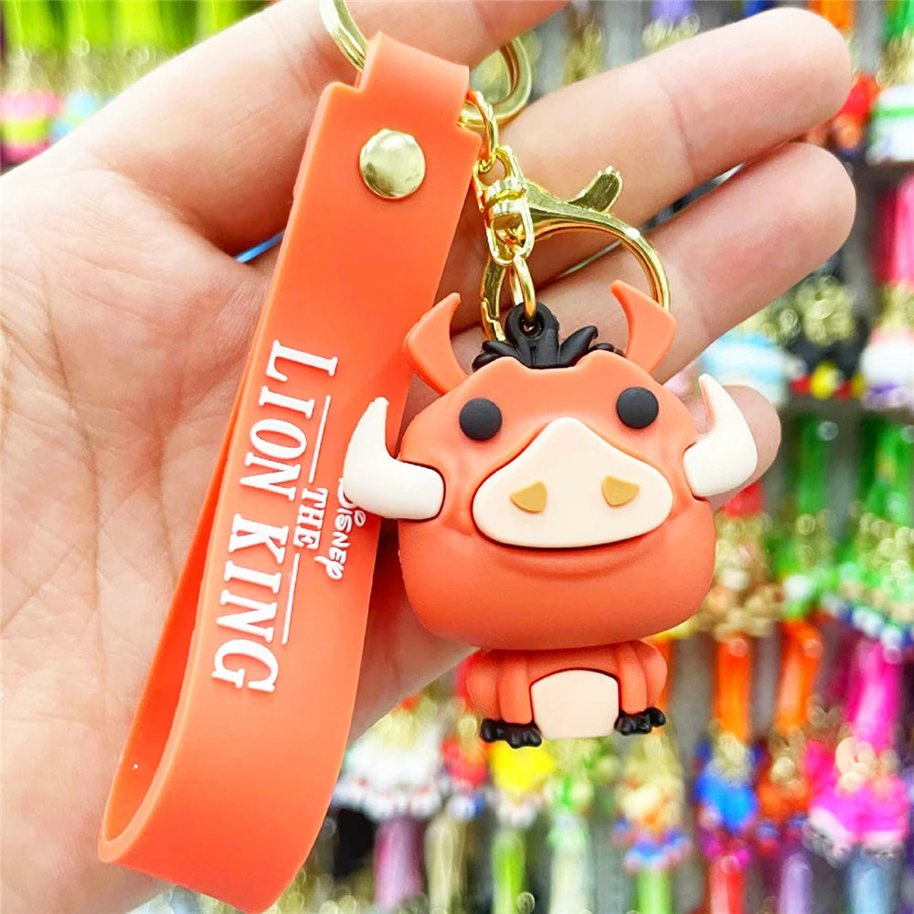Cartoon Anime Disney Keychain Mickey Mouse Minnie Lilo &amp; Stitch New Keyring Key Chain Car Pendant Kids Toys Gifts Wholesale