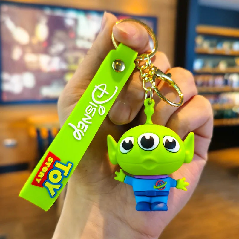 Cartoon Anime Disney Keychain Mickey Mouse Minnie Lilo &amp; Stitch Keyring Key Chain Car Pendant Kids Toys Gifts Wholesale