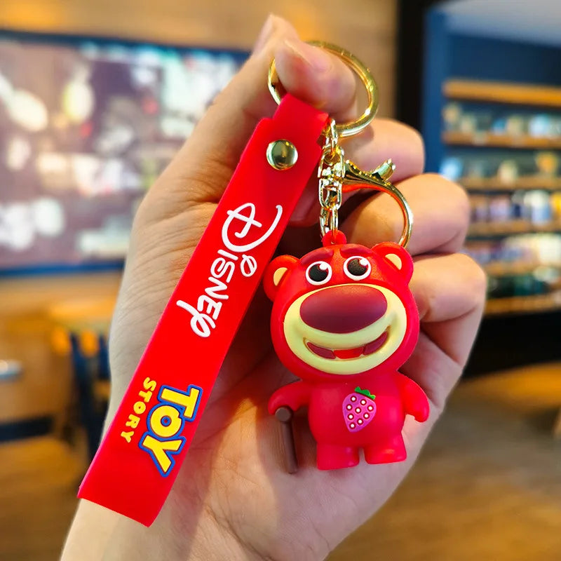 Cartoon Anime Disney Keychain Mickey Mouse Minnie Lilo &amp; Stitch New Keyring Key Chain Car Pendant Kids Toys Gifts Wholesale