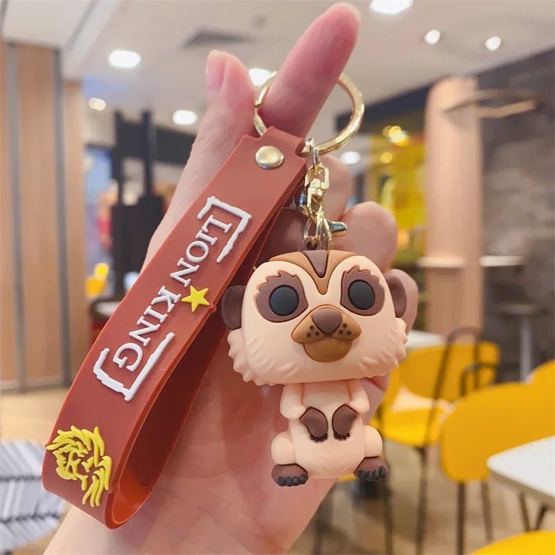 Cartoon Anime Disney Keychain Mickey Mouse Minnie Lilo &amp; Stitch Keyring Key Chain Car Pendant Kids Toys Gifts Wholesale
