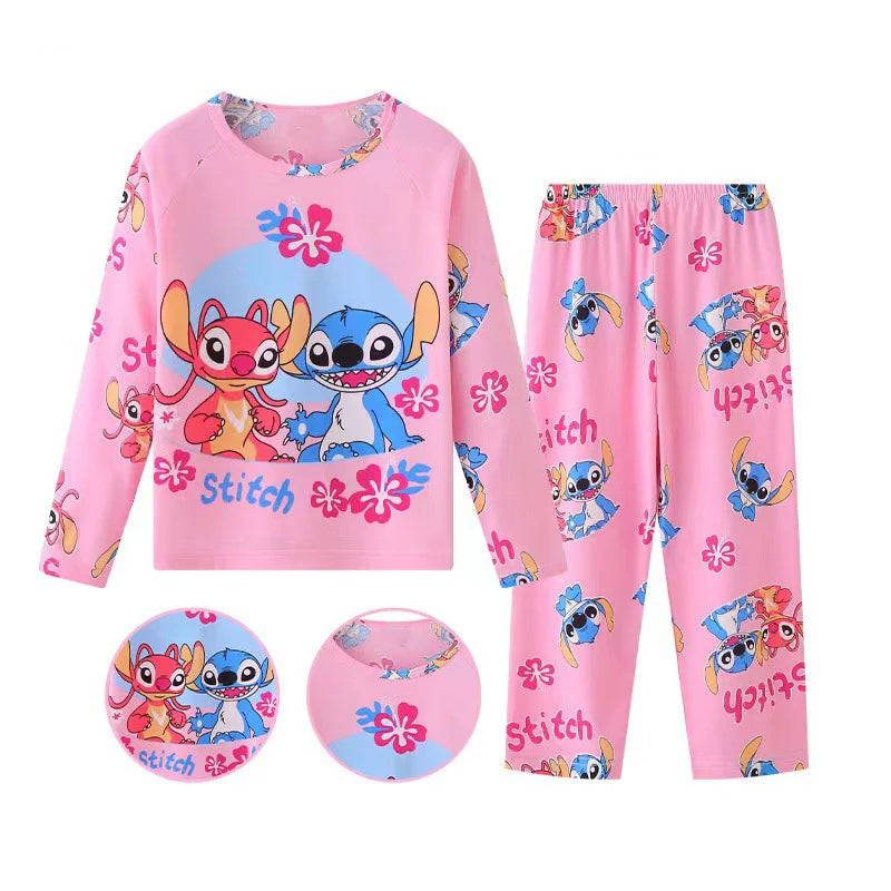 New Children Pyjamas Elsa nighty Girls Sets Kid Mermaid Home Wear Travel Pink nightwear Minnie Casual Sleepwear Suit