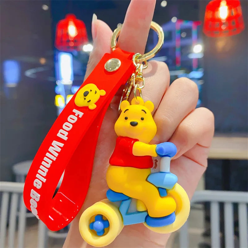 Cartoon Anime Disney Keychain Mickey Mouse Minnie Lilo &amp; Stitch New Keyring Key Chain Car Pendant Kids Toys Gifts Wholesale