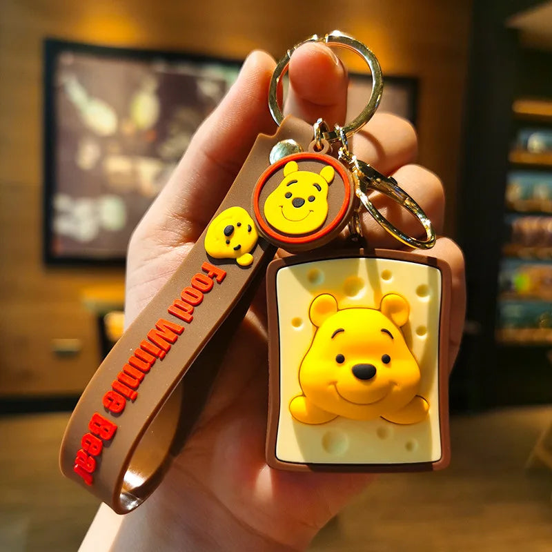 Cartoon Anime Disney Keychain Mickey Mouse Minnie Lilo &amp; Stitch New Keyring Key Chain Car Pendant Kids Toys Gifts Wholesale