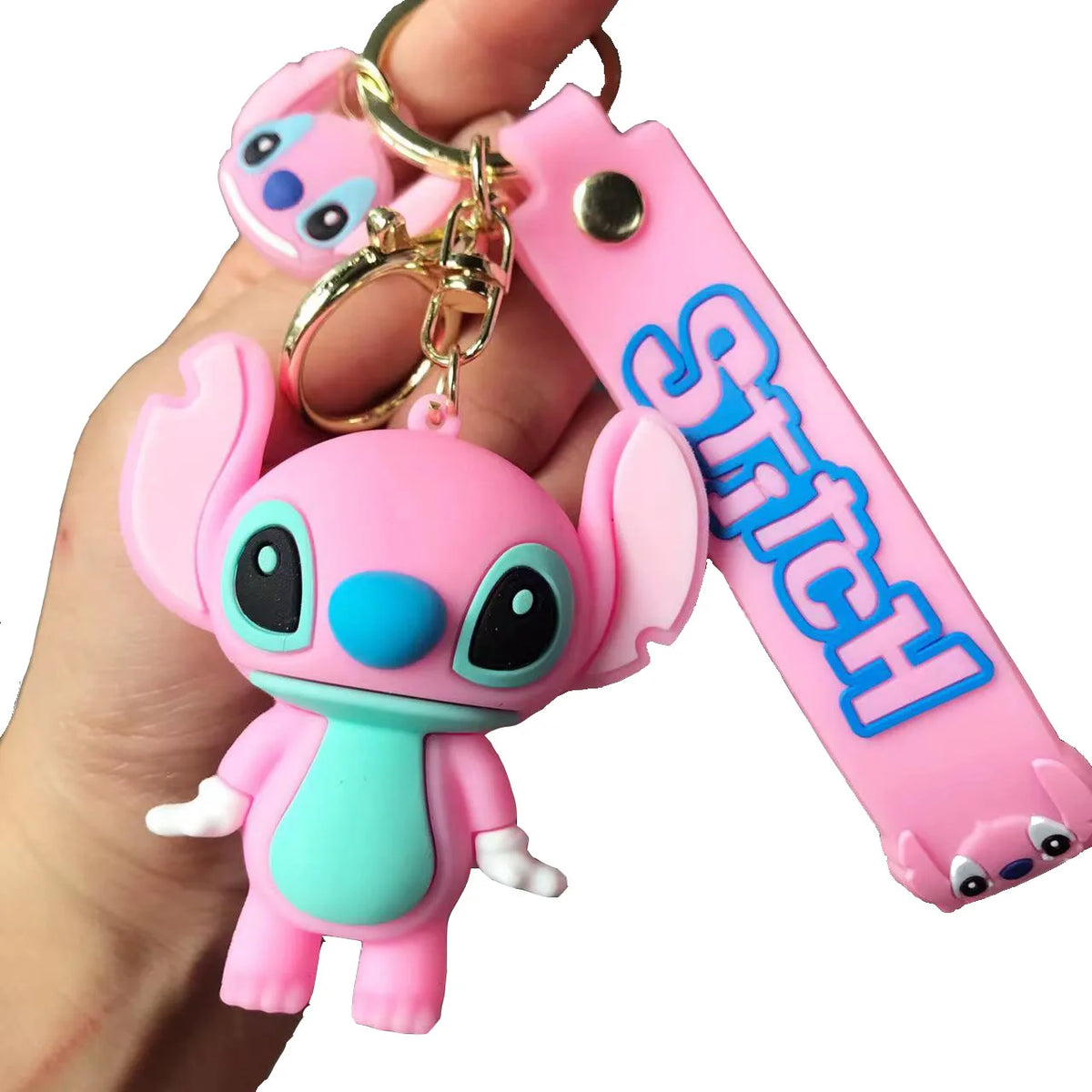 Cartoon Anime Disney Keychain Mickey Mouse Minnie Lilo &amp; Stitch New Keyring Key Chain Car Pendant Kids Toys Gifts Wholesale