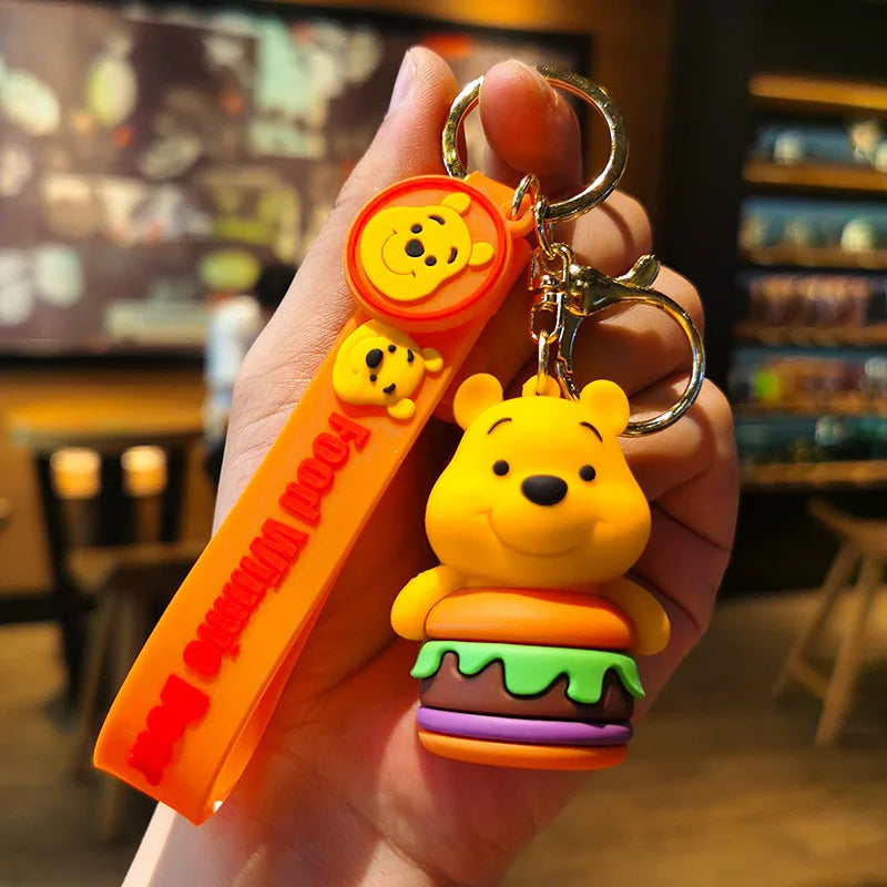 Cartoon Anime Disney Keychain Mickey Mouse Minnie Lilo &amp; Stitch New Keyring Key Chain Car Pendant Kids Toys Gifts Wholesale