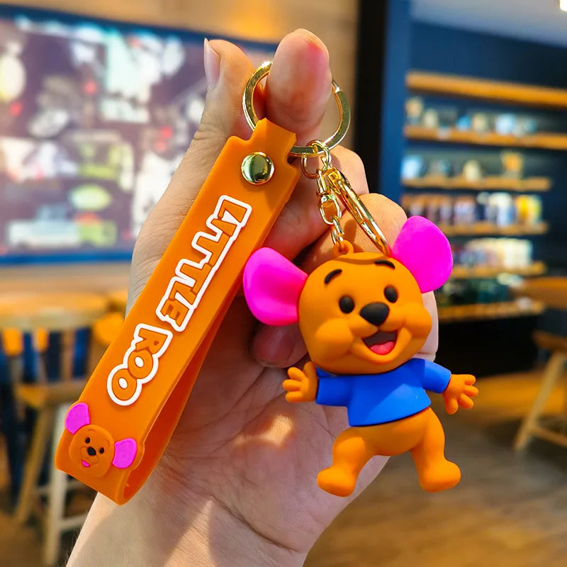 Cartoon Anime Disney Keychain Mickey Mouse Minnie Lilo &amp; Stitch New Keyring Key Chain Car Pendant Kids Toys Gifts Wholesale